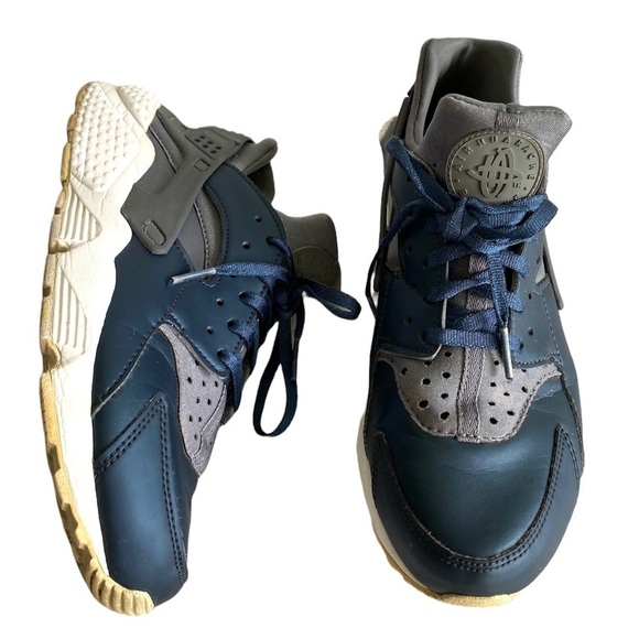 Nike Air Huarache Run Prm Txt Cool Grey Sneakers - Picture 1 of 9